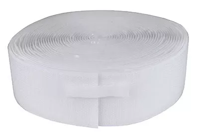 Fabrication Enterprises Fastener Hook Material Self-Adhesive Back White 2"x10yds Ea