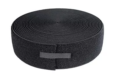 Fabrication Enterprises Fastener Loop Elastic Black 2"x10yds Ea