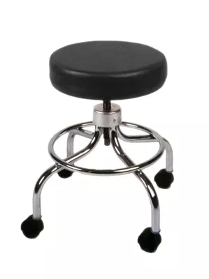 Fabrication Enterprises Mechanical Mobile Stool Screw-type Black - M-773455-3057 | Each