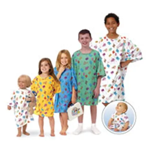 Fashion Seal Gown Patient Mobies Medium Blue Pediatric Ea