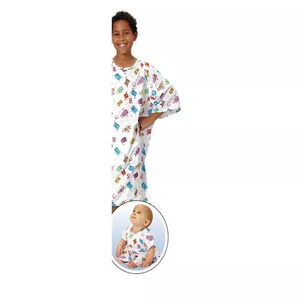 Fashion Seal Gown Patient Small White Pediatric Ea