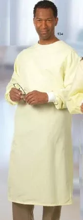 Fashion Seal Gown Patient Texture Shield D-Stat Large Yellow Ea