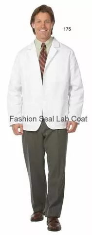 Fashion Seal Jacket 65% Polyester / 35% Cotton Mens White 2X Large 30 in Ea