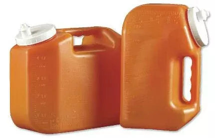 Fisher Scientific 24 Hour Urine Specimen Collection Container Urisafe 4-1/2 X 7-15/16 X 9-5/8 Inch Polyethylene 4,000 mL (135 oz.) Screw Cap Unprinted NonSterile - M-688025-3665 | Case of 1