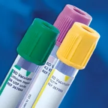 Fisher Scientific BD Vacutainer Venous Blood Collection Tube Plasma Tube Lithium Heparin Additive 13 X 75 mm 2 mL Green BD Hemogard Closure Plastic Tube - M-711977-3745 | Pack of 100