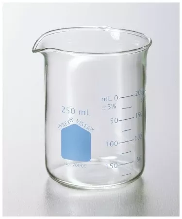 Fisher Scientific Beaker Pyrex Vista Griffin Borosilicate Glass 250 mL (8 oz.) - M-905013-1359 | Box of 12