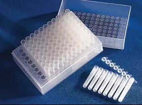Fisher Scientific Corning Tube Closure Polyethylene 8-Cap Strip White For Costar Cluster Tube System Sterile - M-640915-3802 | Case of 120