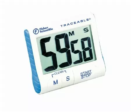 Fisher Scientific Electronic Alarm Timer 4 Way Holder, Count Down Traceable 100 Minutes Digital Display - M-946500-3839 | Each