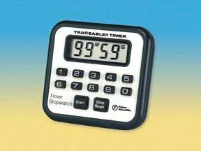 Fisher Scientific Electronic Stop Watch / Timer Magnetic Back, Freestand Traceable 100 Minutes Digital Display - M-509526-1720 | Each