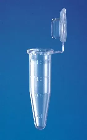 Fisher Scientific Eppendorf Flex-Tube Microcentrifuge Tube Conical Bottom Plain 10 X 38 mm 1.5 mL Without Color Coding Hinged Snap Cap Polypropylene Tube - M-479466-4395 | Pack of 500