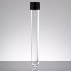 Fisher Scientific Falcon Test Tube Round Bottom Plain 16 X 125 mm 16 mL Black Screw Cap Polystyrene Tube - M-529460-2129 | Case of 500