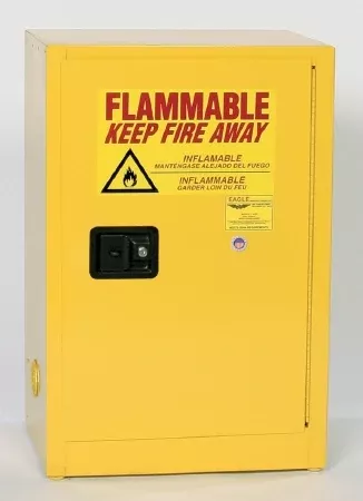 Fisher Scientific Flammable Liquid Safety Storage Cabinet Floor Standing Steel 1 Shelf True Lock - M-986970-3278 | Each