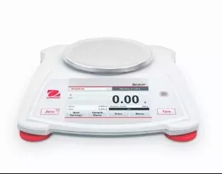 Fisher Scientific Food / Lab Scale Ohaus Digital Display 620 Gram Capacity Red / White AC Adapter / Battery Operated - M-1102360-4894 | Each
