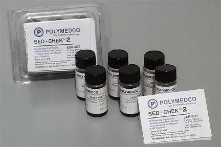 Fisher Scientific Hematology Control Sed-Chek 2 Erythrocyte Sedimentation Rate (ESR) 2 Levels 6 X 8mL - M-581507-2419 | Pack of 6