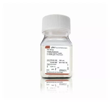 Fisher Scientific Microbiology Reagent Gibco Penicillin-Streptomycin Antibiotic 100X 20 mL - M-988304-2472 | Each