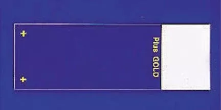 Fisher Scientific Microscope Slide Superfrost Plus 25 X 75 mm Gold Frosted End - M-576353-4849 | Pack of 25