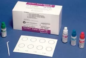 Fisher Scientific Rapid Test Kit Sure-Vue Color Staph ID Latex Agglutination Test Staphylococcus Aureus Primary Culture Sample 150 Tests - M-730023-2303 | Pack of 150
