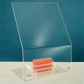 Fisher Scientific Shield, Beta Radiation 12 W X 18 H X 12 D X 3/8 Thk Inch, Acrylic, Benchtop, Angled Top - M-245307-2655 | Each