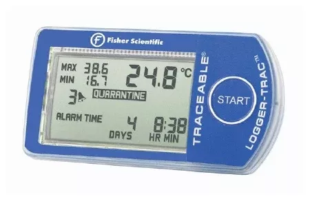 Fisher Scientific Temperature Data Logger with Alarm Fisherbrand Traceable Logger-Trac Fahrenheit / Celsius -31° to +122°F (-35° to +50°C) Thermistor Sensor Battery Operated - M-1010210-1529 | Each