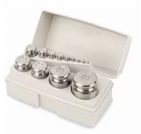 Fisher Scientific Weight Set Troemner ASTM Class 7 Classification, 1 Gram to 1 kg Weight, 1 Gram to 1 kg Mass, 7.85 g/cm3 at 20°C Density, Cylindrical with Handling Knob Shape, Multiple Packaging Quantity - M-1032226-3425 | Each
