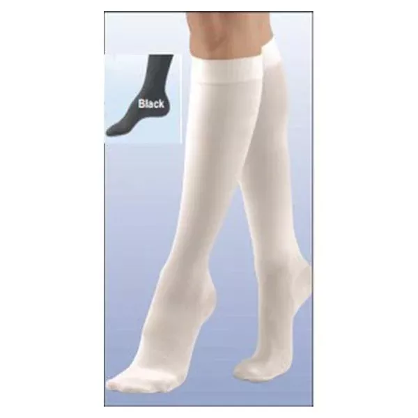 Fla OrthopedicsHose Compression Activa Knee High Closed Toe Large Unsx Blk 1/Pr