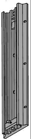 GE Healthcare Wall Mount Channel 19 Inch - M-544973-3927 | Each