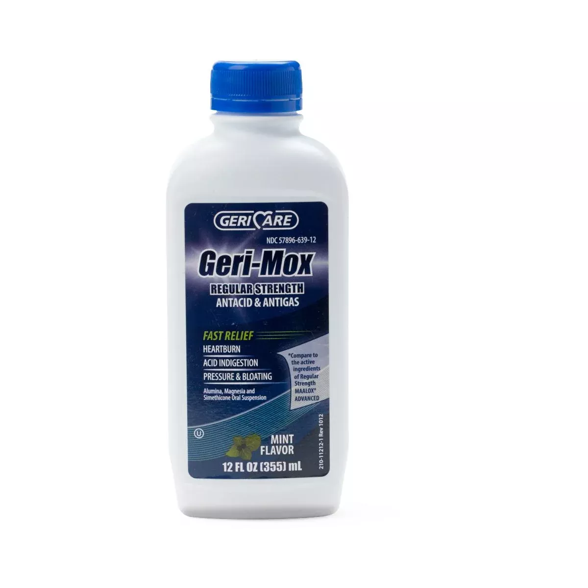 Geri-Care Pharmaceuticals Geri-Mox Antacid/Antigas Liquid 200mg Mint 12oz/Bt