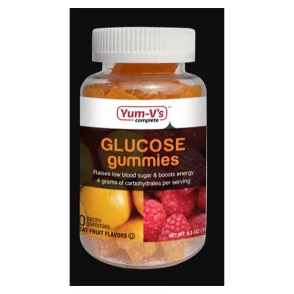 Geri-Care Pharmaceuticals Glucose Fruit 2=4gm Gummy 60/Bt