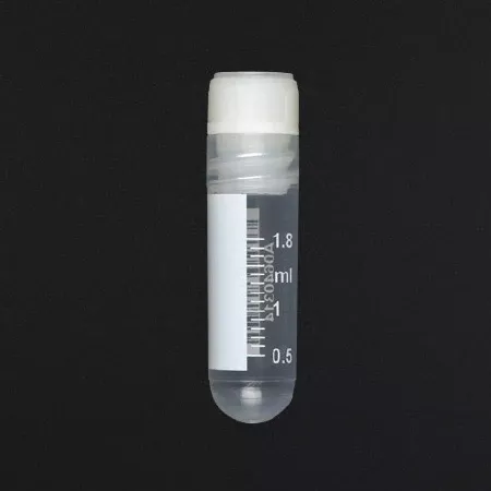 Globe Scientific CryoClear Cryogenic Tube Round Bottom Plain 12.5 X 47.2 mm 2 mL Without Color Coding Screw Cap Polypropylene Tube - M-797156-2474 | Case of 500