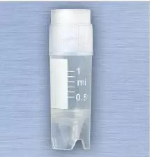 Globe Scientific Cryogenic Vial CryoClear Thermoplastic Elastomer 1 mL Screw Cap - M-913509-2025 | Case of 500