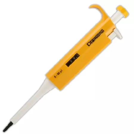 Globe Scientific Diamond Adjustable Volume Pipettor 5 to 50 µL - M-542080-2821 | Each