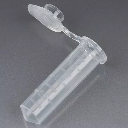 Globe Scientific Microcentrifuge Tube Flat Bottom Plain 2 mL Without Color Coding Snap Cap Polypropylene Tube - M-1103771-3730 | Bag of 1