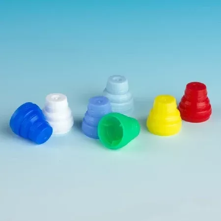 Globe Scientific Multi-Fit Plug Cap Red For 10 mm, 12 mm, 13 mm and 16 mm Tubes - M-898240-3128 | Box of 1000