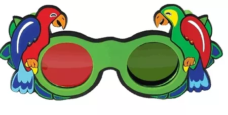 Good-Lite Anaglyph Glasses Parrot Children's Vision Tests - M-718847-3792 | Each