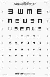 Good-Lite Eye Chart Good-Lite 10 Foot Measurement Acuity Test - M-512390-1753 | Each