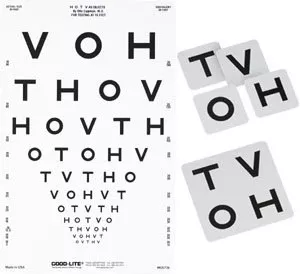 Good-Lite Eye Chart Good-Lite 10 Foot Measurement Acuity Test - M-638931-2969 | Each