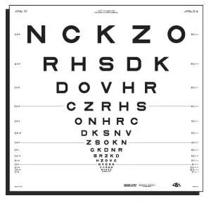 Good-Lite Eye Chart Good-Lite 10 Foot Measurement Acuity Test - M-709723-3530 | Each