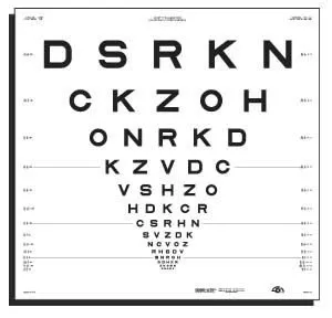 Good-Lite Eye Chart Good-Lite 10 Foot Measurement Acuity Test - M-709724-3041 | Each