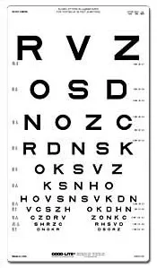 Good-Lite Eye Chart Good-Lite 10 Foot Measurement Acuity Test - M-718155-2718 | Each