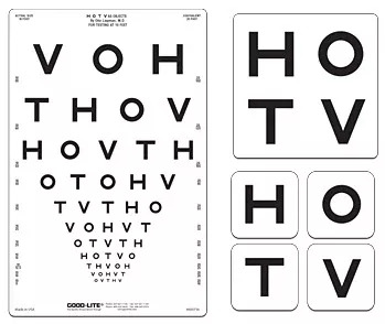 Good-Lite Eye Chart Good-Lite 10 Foot Measurement Acuity Test - M-772026-4968 | Each