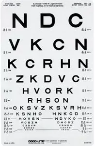 Good-Lite Eye Chart Good-Lite 10 Foot Measurement Acuity Test - M-951037-2794 | Each