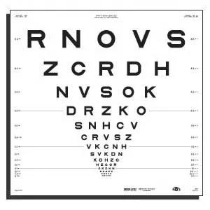 Good-Lite Eye Chart Good-Lite 13 Foot Measurement Acuity Test - M-838829-4862 | Each