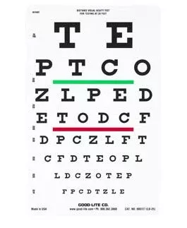 Good-Lite Eye Chart Good-Lite 20 Foot Measurement Acuity Test - M-515941-1451 | Each