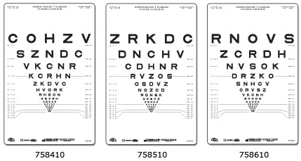 Good-Lite Eye Chart Good-Lite 26 Inch Measurement Acuity Test - M-1082123-3382 | Each