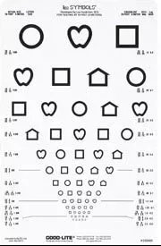 Good-Lite Eye Chart Good-Lite Quantum Series 10 Foot Measurement Acuity Test - M-525195-2408 | Each
