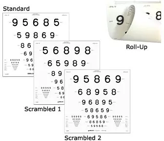 Good-Lite Eye Chart Lea Numbers 13 Foot Measurement Acuity Test - M-993783-1946 | Each