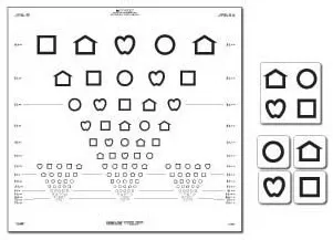 Good-Lite Eye Chart Lea Symbols 10 Foot Measurement Acuity Test - M-998633-1071 | Each