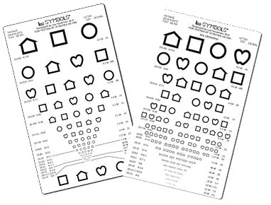 Good-Lite Eye Chart Lea Symbols 16 Inch Measurement Acuity Test - M-720231-3029 | Each
