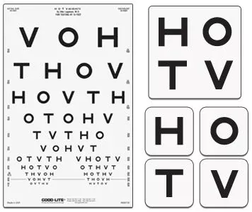 Good-Lite Preschool Eye Test Chart Good-Lite 10 Foot Measurement Acuity Test - M-907820-3368 | Each
