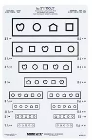 Good-Lite Preschool Eye Test Chart Kit Good-Lite 10 Foot Measurement Acuity Test - M-664751-3898 | Each